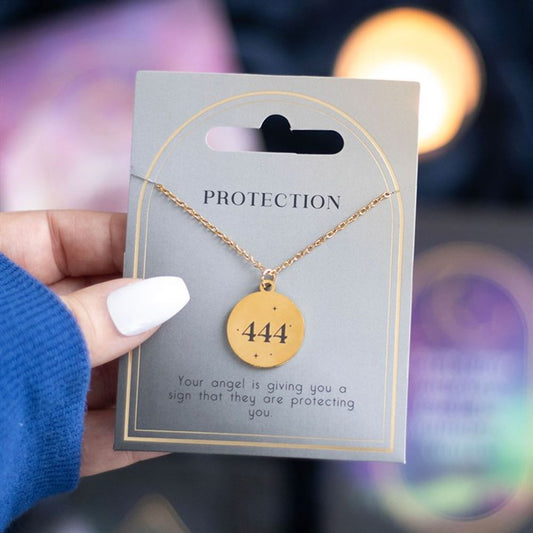 Eleanoras 444 Angel Number Protection Necklace Jewellery