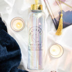 Eleanoras Manifest Your Life Iridescent Glass Water Bottle Drinkware