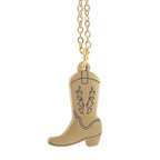 Eleanoras Cowboy Boot Necklace On Greeting Card Jewellery