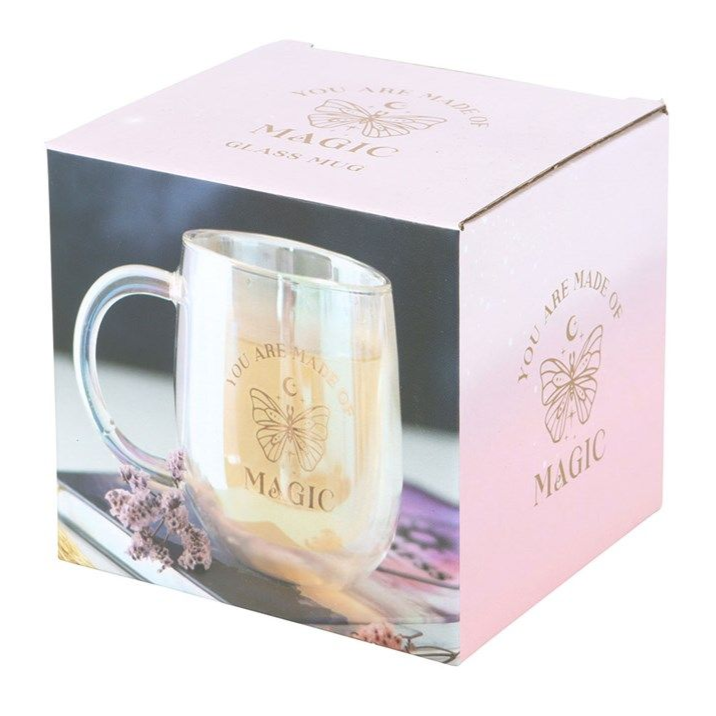 Eleanoras You Are Made Of Magic Iridescent Double Walled Glass Mug Mugs