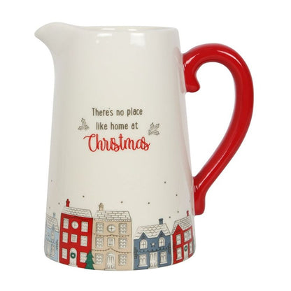 Eleanoras CHRISTMAS VILLAGE CERAMIC FLOWER JUG 