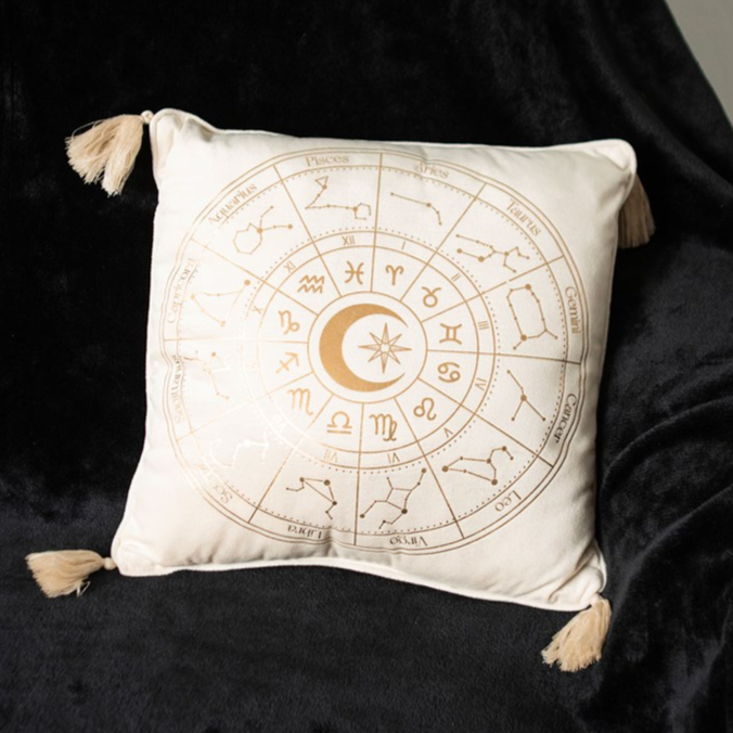 Eleanoras ASTROLOGY WHEEL SQUARE CUSHION Filled Cushions