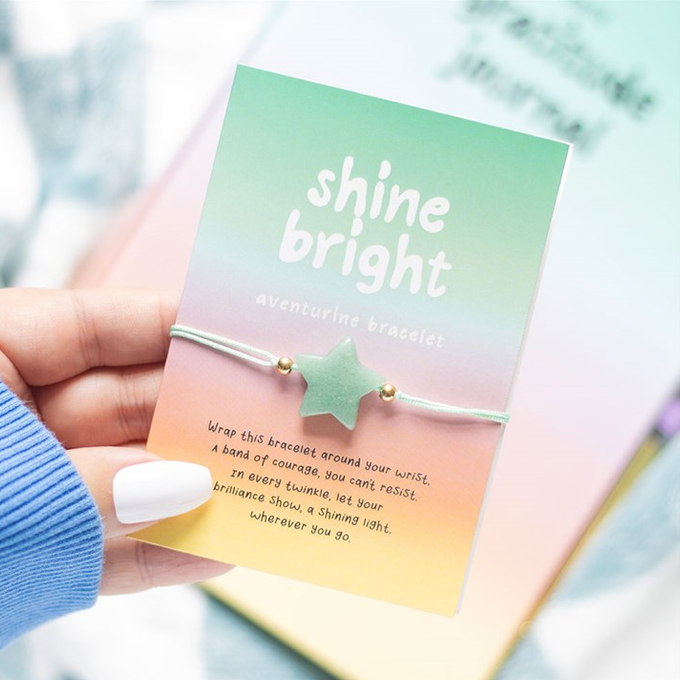 Eleanoras Shine Bright Adventurine Crystal Star Bracelet Jewellery