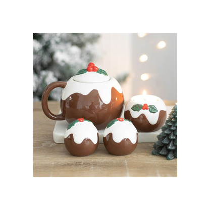 Eleanoras CHRISTMAS PUDDING TEALIGHT CANDLE HOLDER Candle Holders