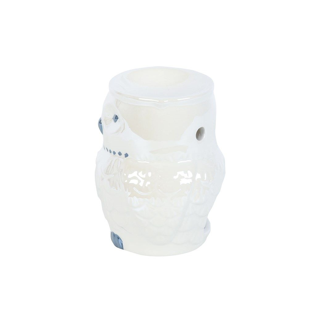 Eleanoras OWL SHAPED IRIDESCENT OIL BURNER Oil Burners