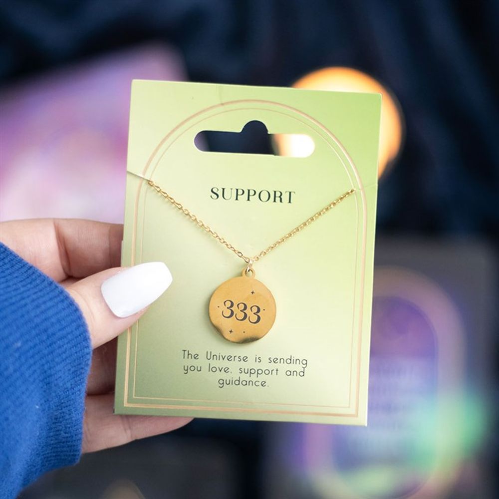 Eleanoras 333 Angel Number Support Necklace Jewellery
