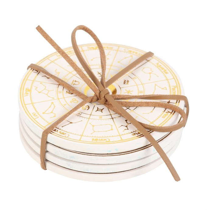 Eleanoras ASTROLOGY WHEEL COASTER SET Coasters