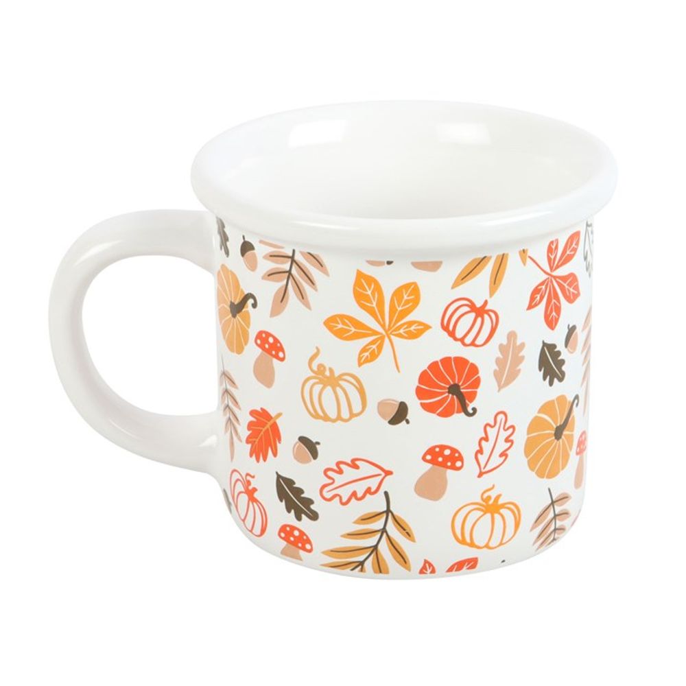 Eleanoras Autumn Leaves & Pumpkins Mug Mugs