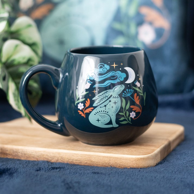 Eleanoras Midnight Hare Rounded Mug Mugs