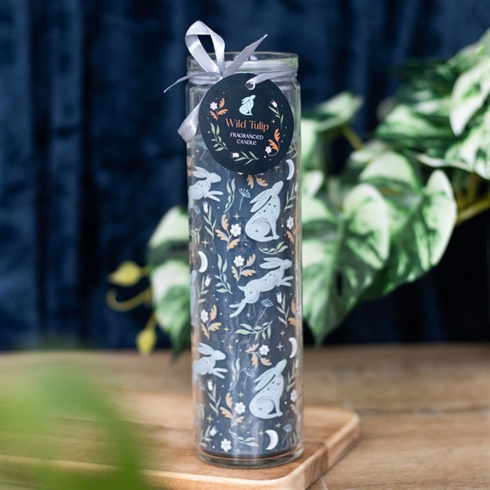 Eleanoras Midnight Hare Wild Tulip Tube Candle Candles