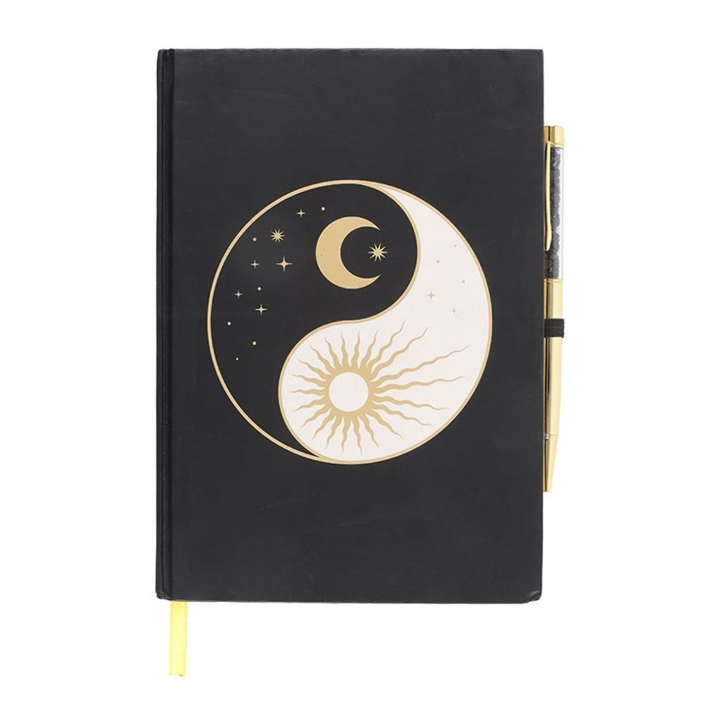 Eleanoras YIN YANG JOURNAL WITH BLACK OBSIDIAN PEN Notebooks & Journals