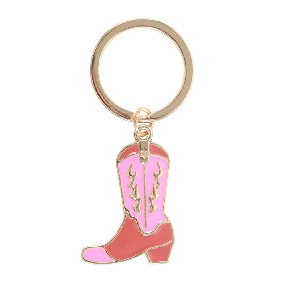 Eleanoras Pink Cowboy Boot Keyring Keyrings