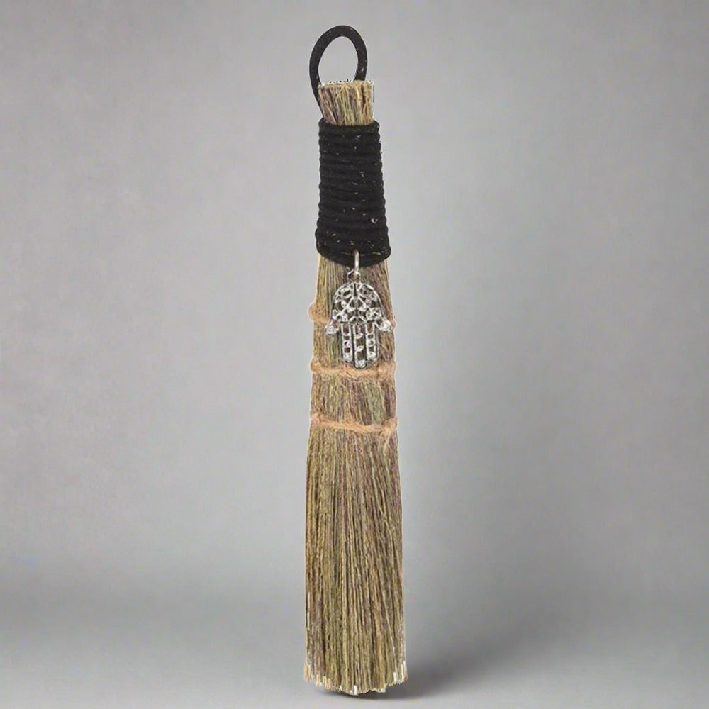 Eleanoras BROOM WITH HAMSA HAND CHARM 