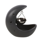 Eleanoras BLACK CRESCENT MOON HANGING OIL BURNER Oil Burners