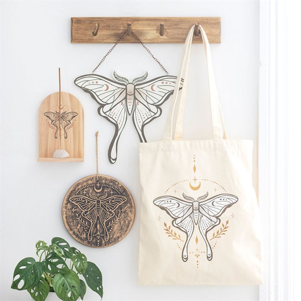 Eleanoras LUNA MOTH TERRACOTTA PLAQUE Signs & Plaques