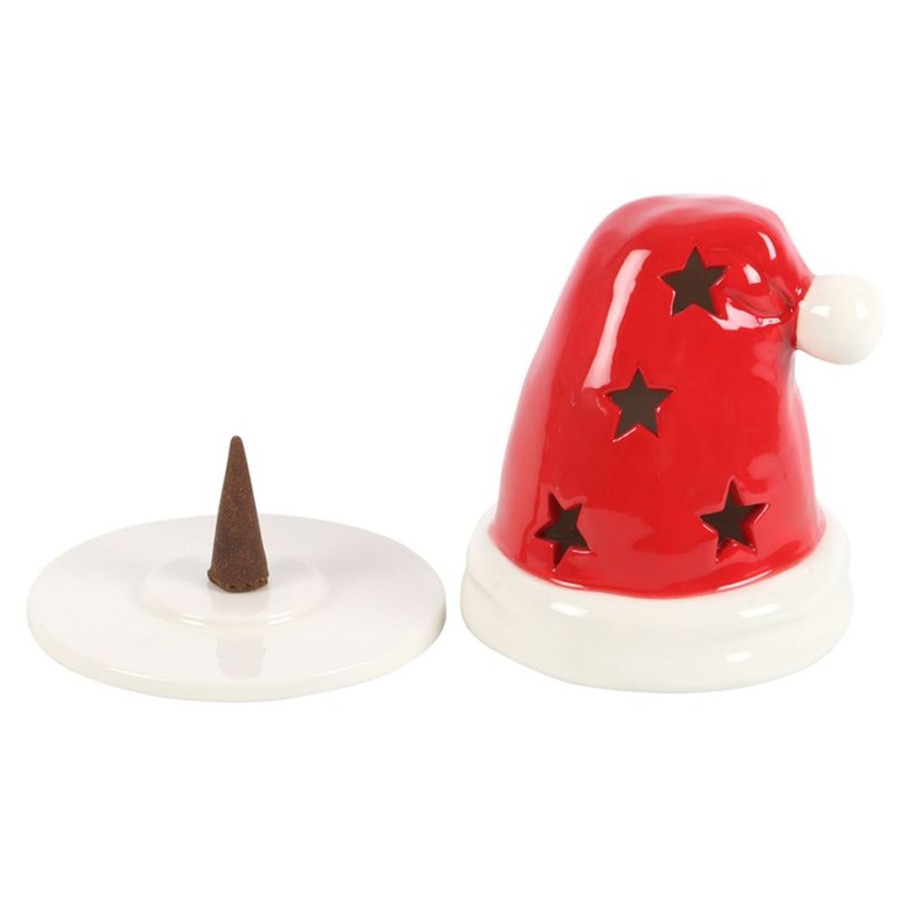 Eleanoras SANTA HAT INCENSE CONE BURNER & TEALIGHT HOLDER Candle Holders