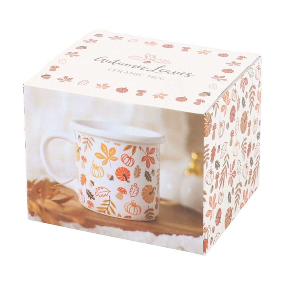 Eleanoras Autumn Leaves & Pumpkins Mug Mugs