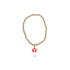 Toadstool Beaded Charm Bracelet