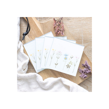 Eleanoras FLORAL GLASS COASTER SET Placemats & Coasters