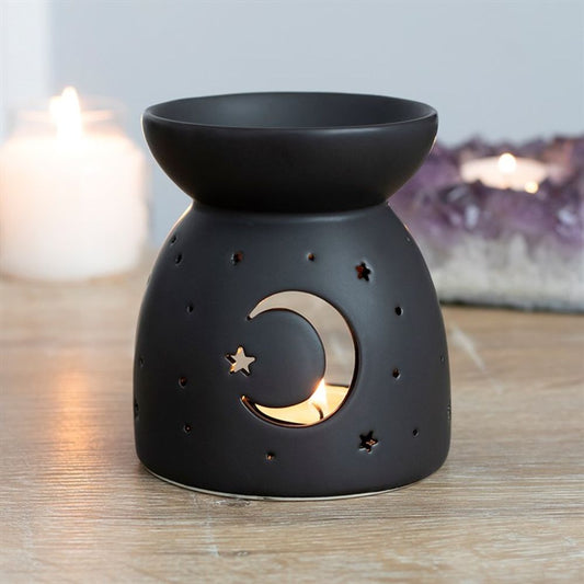 MYSTICAL MOON BLACK CUT OUT OIL BURNER