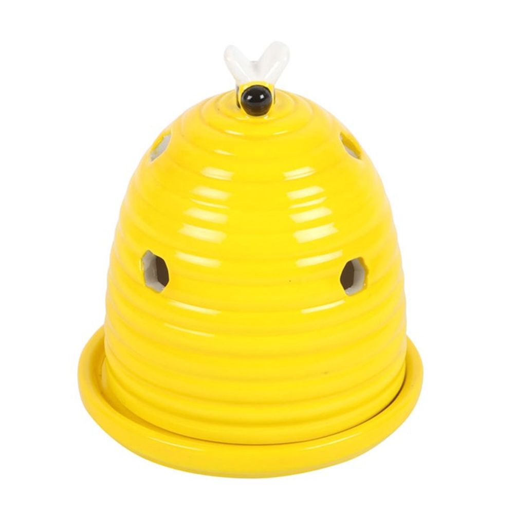 YELLOW BEEHIVE INCENSE CONE HOLDER