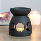 Eleanoras BLACK TRIPLE MOON CUT OIL BURNER 