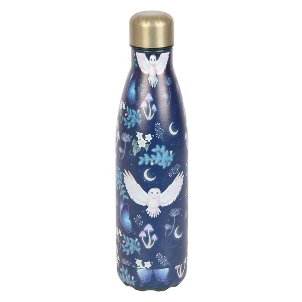 Eleanoras Night Flight Owl Metal Water Bottle Bottles & Flasks