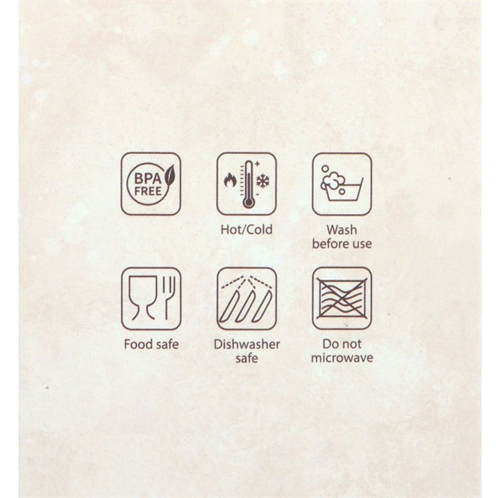 Eleanoras All Over Mushroom Print Metal Water Bottle Drinkware