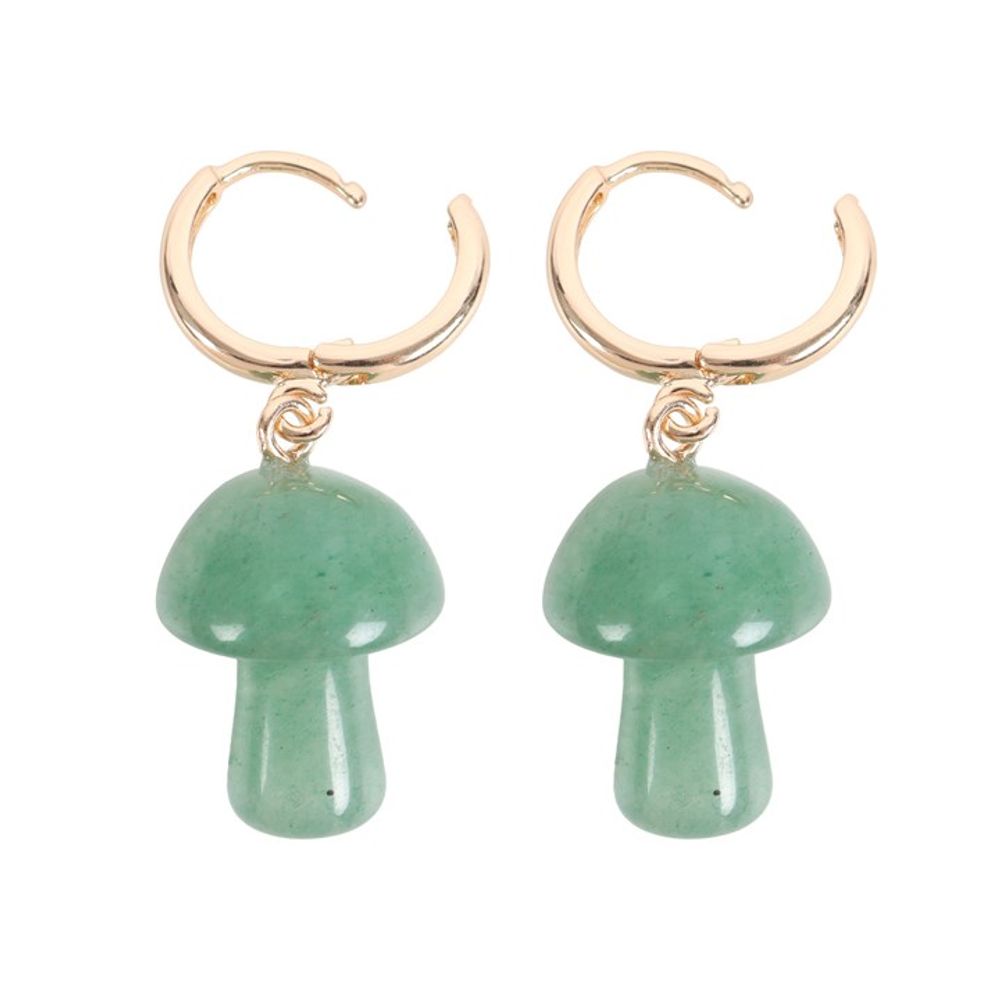 Eleanoras ADVENTURINE CRYSTAL MUSHROOM EARRINGS Jewellery