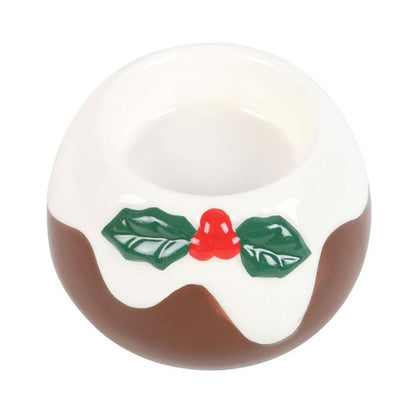 Eleanoras CHRISTMAS PUDDING TEALIGHT CANDLE HOLDER Candle Holders