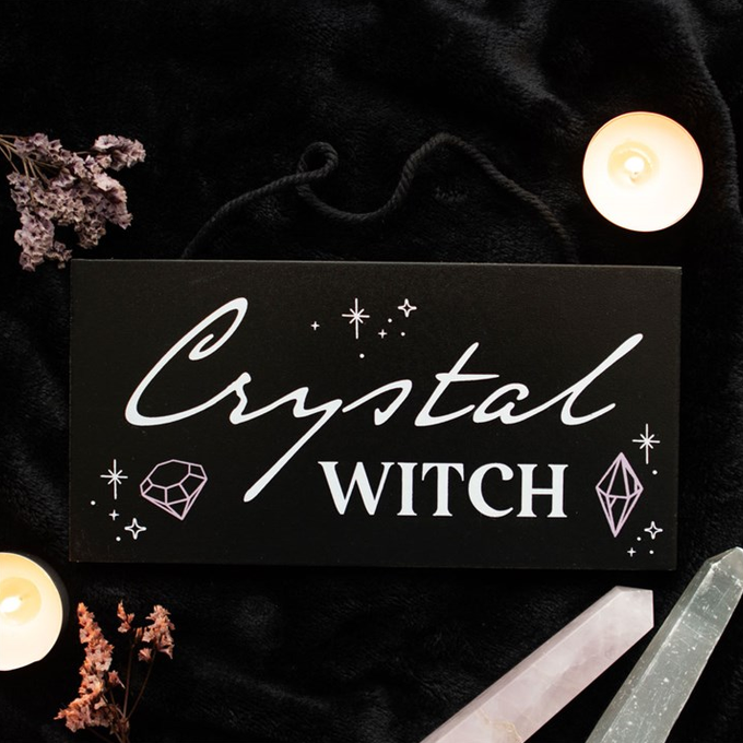 Eleanoras CRYSTAL WITCH HANGING SIGN Signs & Plaques