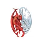 Fire and Ice Dragon Hanging Ornament by Anne Stokes