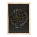Eleanoras Black Astrology Wheel Framed Wall Art Print Framed Prints