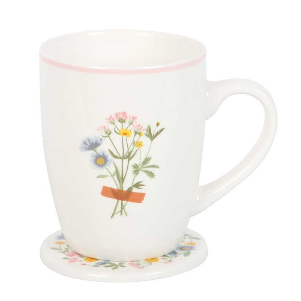 Eleanoras IF MUMS WERE FLOWERS FLORAL MUG & COASTER SET 