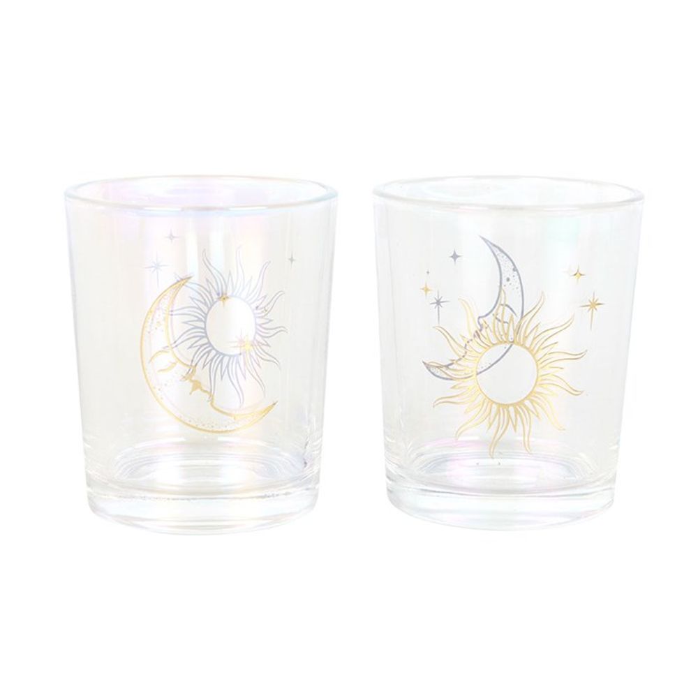 Eleanoras IRIDESCENT SUNAND MOON CANDLE HOLDERS Candle Holders