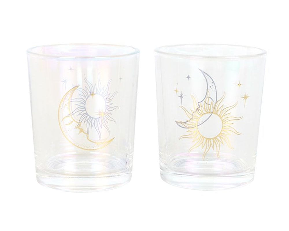 Eleanoras Iridescent Sun & Moon Candle Holders Candle Holders
