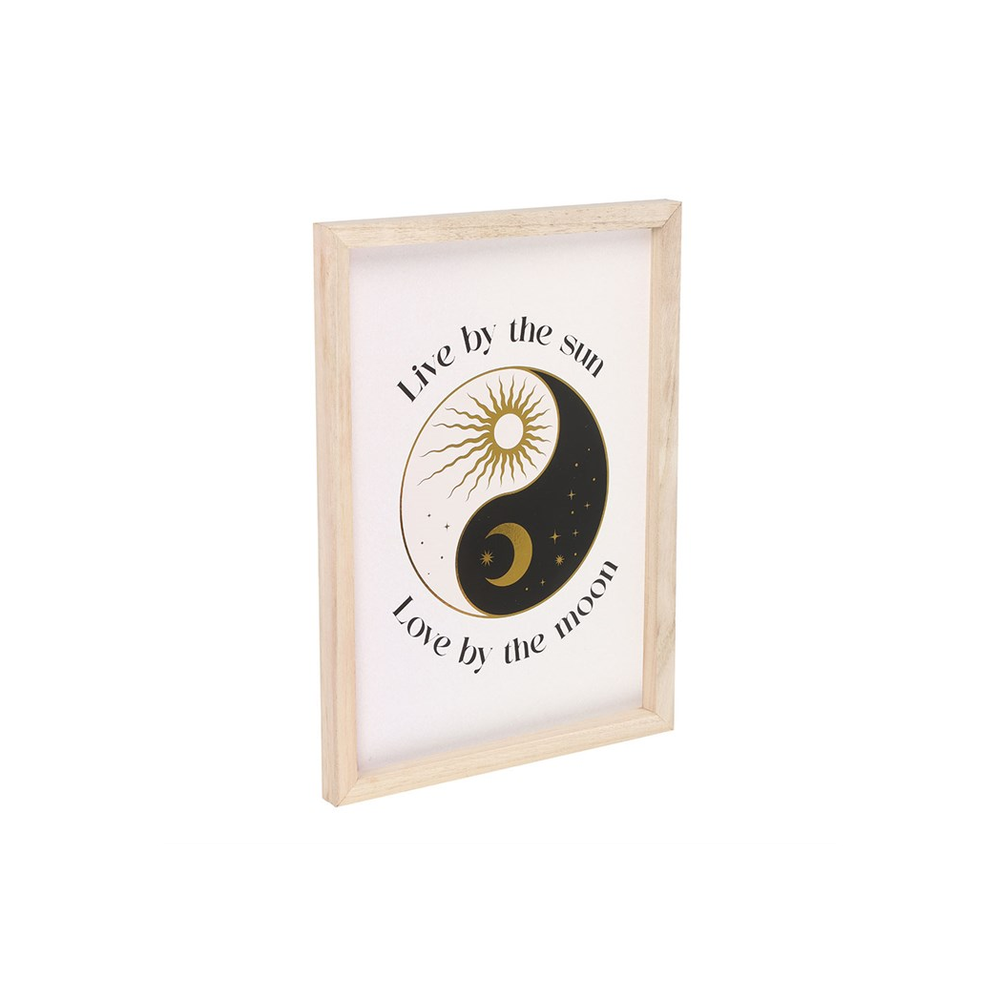 YIN YANG FRAMED WALL ART PRINT