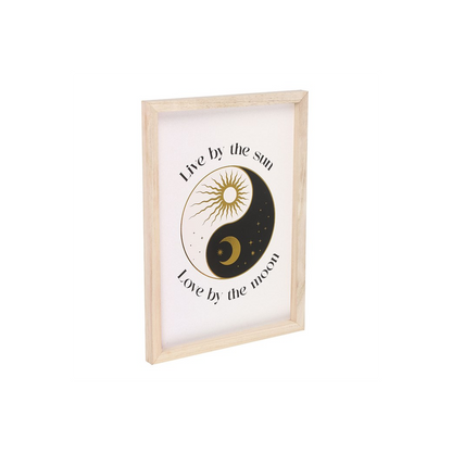 YIN YANG FRAMED WALL ART PRINT