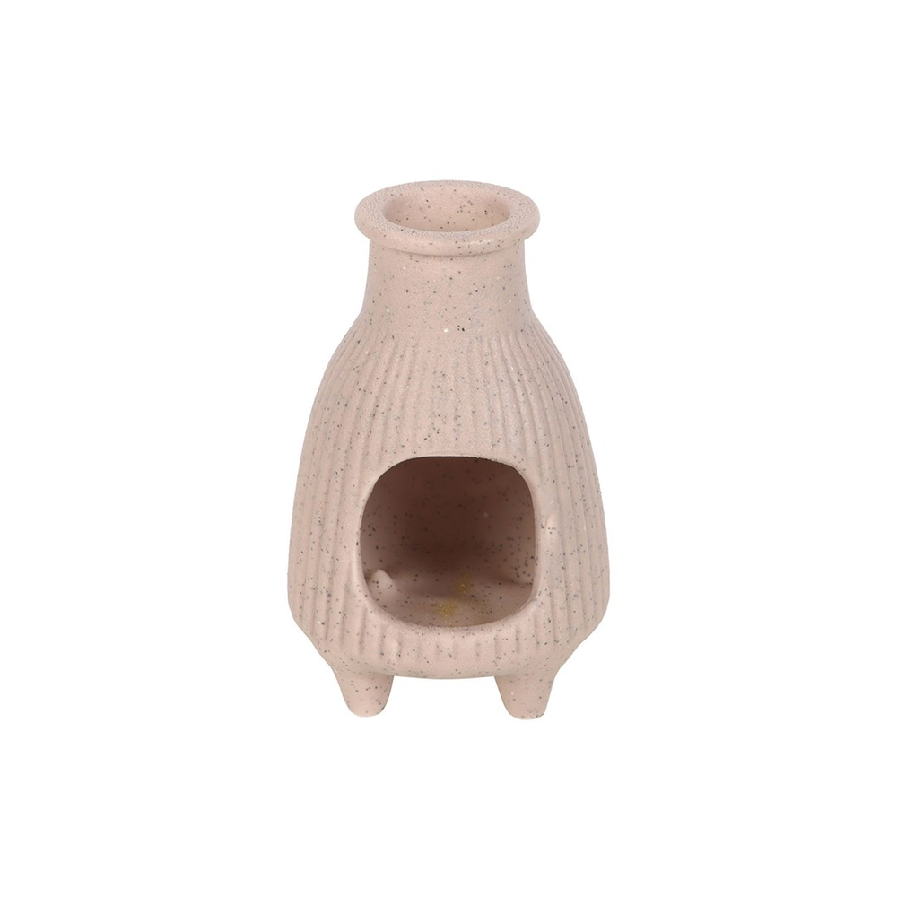Eleanoras Griege Ribbed Palo Santo Burner 