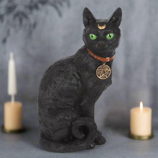 SITTING BLACK CAT FIGURE