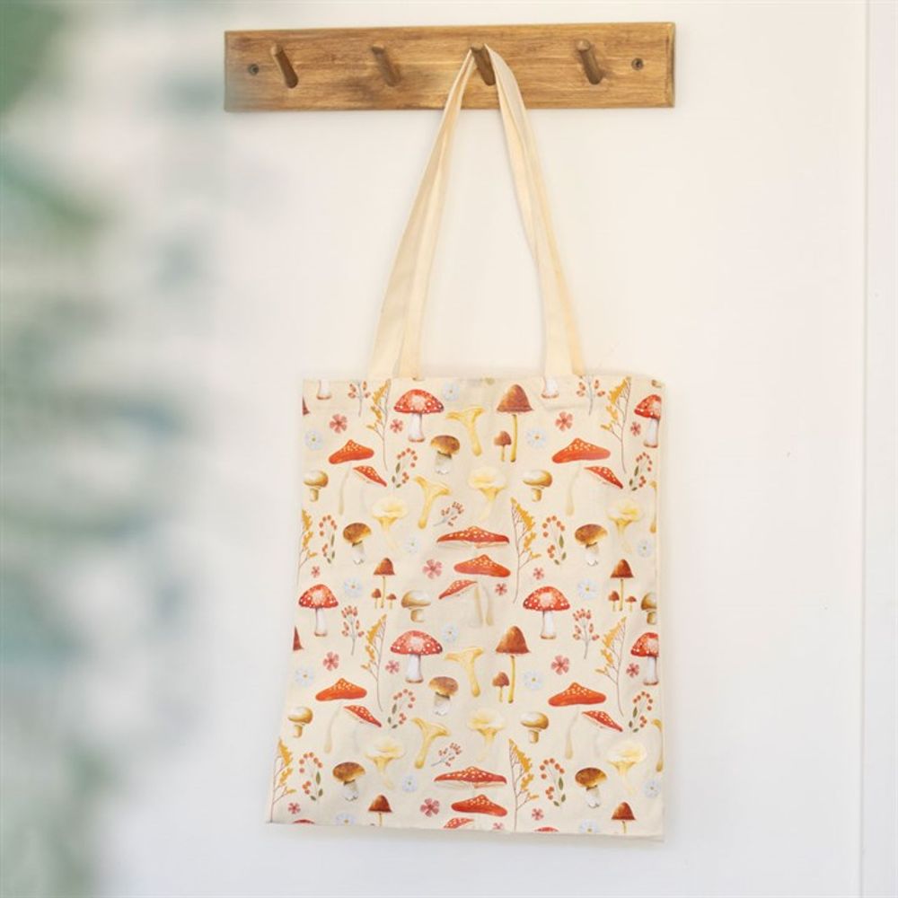 Eleanoras Mushroom Print Tote Bag Totes & Shopping Bags