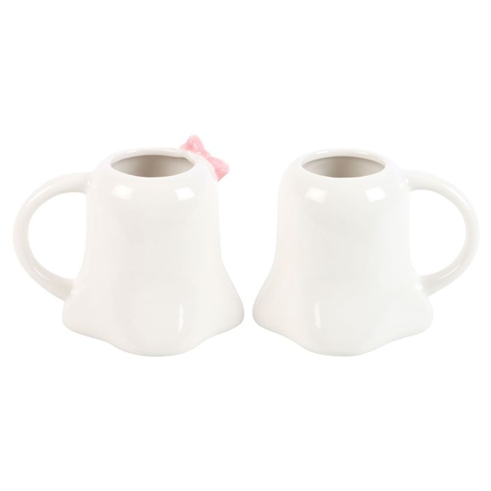 Eleanoras Mr & Mrs Boo Ghost Shaped Mug Set Mugs