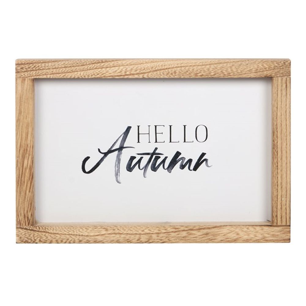 Eleanoras HELLO AUTUMN WOODEN FRAME SIGN Signs & Plaques