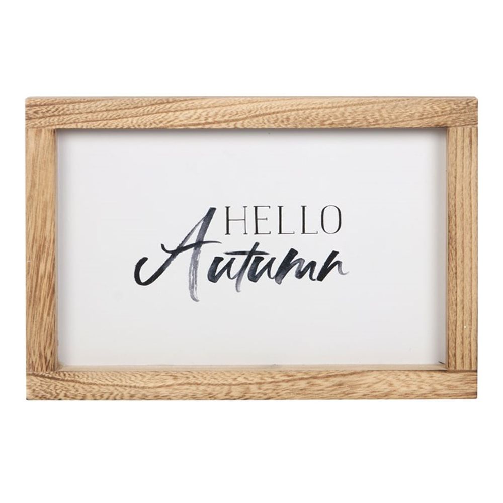 Eleanoras Hello Autumn Wooden Frame Sign Signs & Plaques