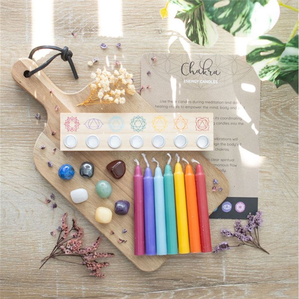 Eleanoras Chakra Energy Candle & Crystal Gift Set Candles