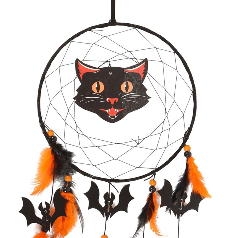 Eleanoras Black Cat Halloween Dreamcatcher Dreamcatchers