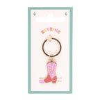 Eleanoras Pink Cowboy Boot Keyring Keyrings