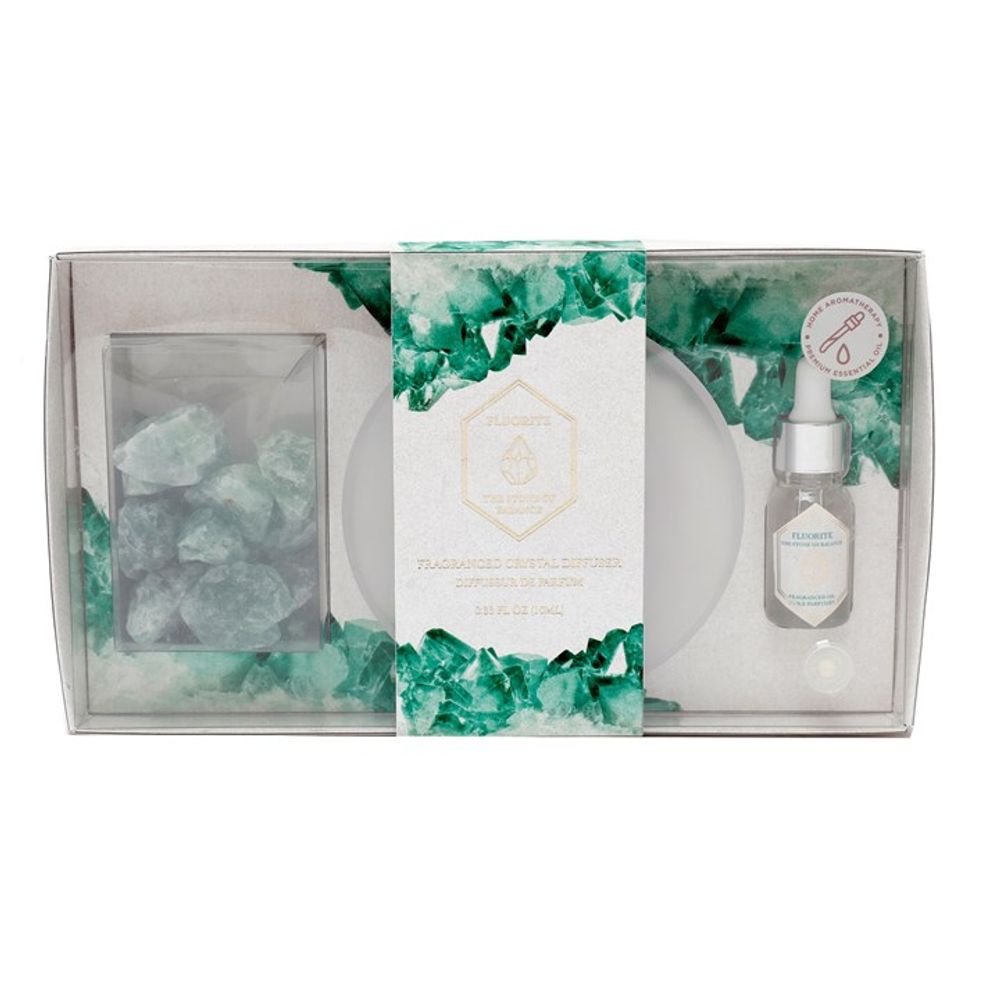 Eleanoras GREEN FLUORITE CRYSTAL OIL DIFFUSER TRAY 