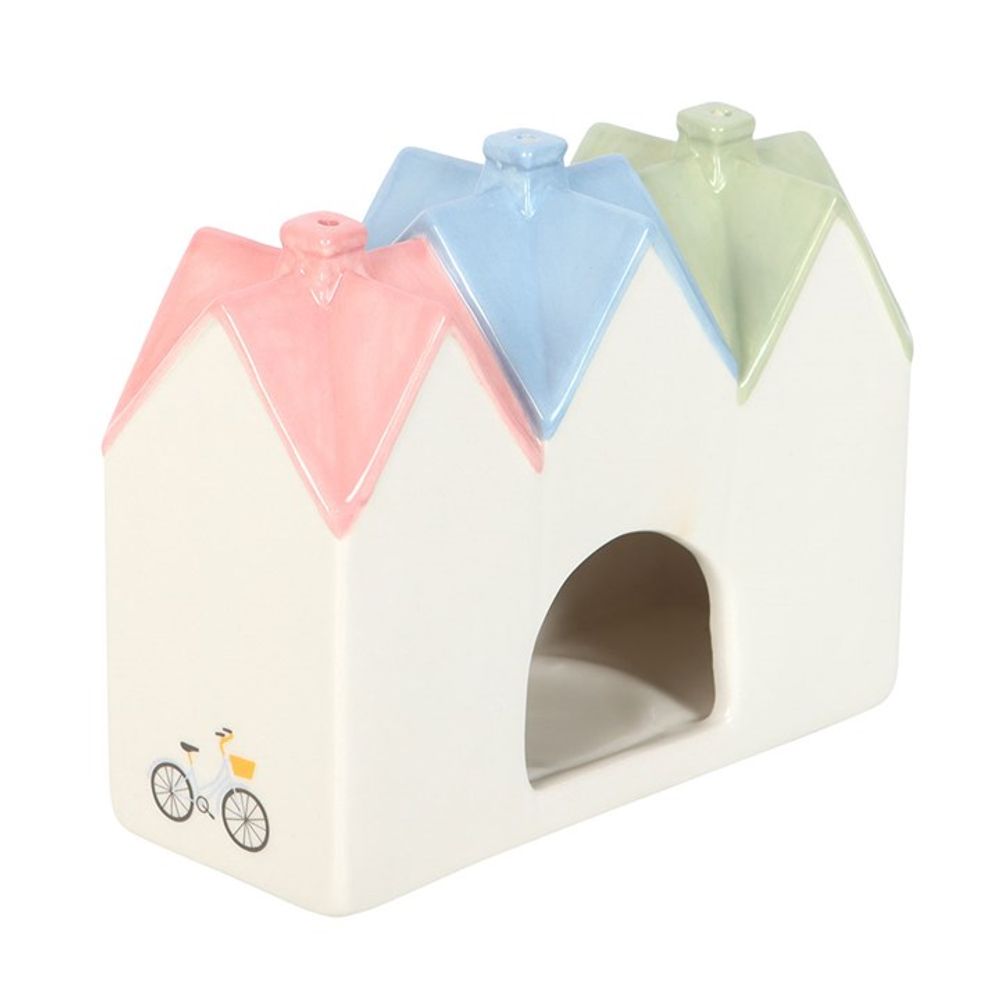 Eleanoras PASTEL HOUSE INCENSE CONE BURNER & TEALIGHT HOLDER 