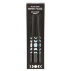 Eleanoras Set of 3 Black Magic Moon Phase Taper Candles 